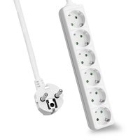 Helos Steckdosenleiste CLASSIC 6-fach weiss ohne Schalter - Strip alimentazione