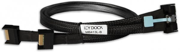 Icy Dock Kabel MCIO 8i-> 2x 4 SSF-TA-1016 schwarz - Cavo