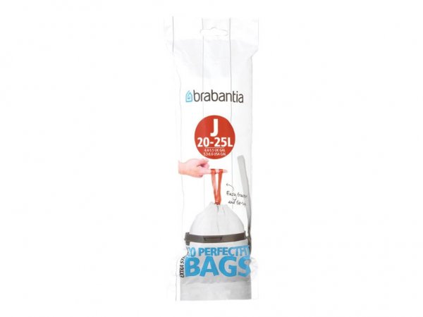 Brabantia 115585 - 23 L - Bianco - Polietilene ad alta intensità - 55 cm - 535 mm - 20 pz