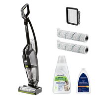 BISSELL CrossWave Hydrosteam Pet Pro - Upright vacuum - Bagless - Black - Silver - 0.82 L - 0.64 L -