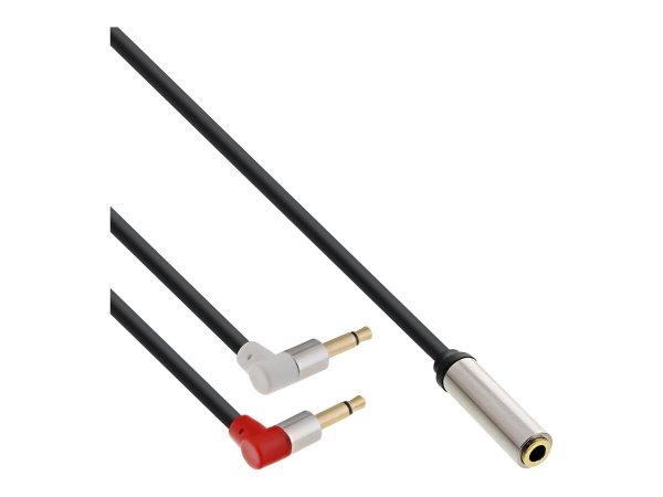 InLine Cavo Audio Y per cuffia Aereo - Jack 3,5mm - 0,15m - Slim
