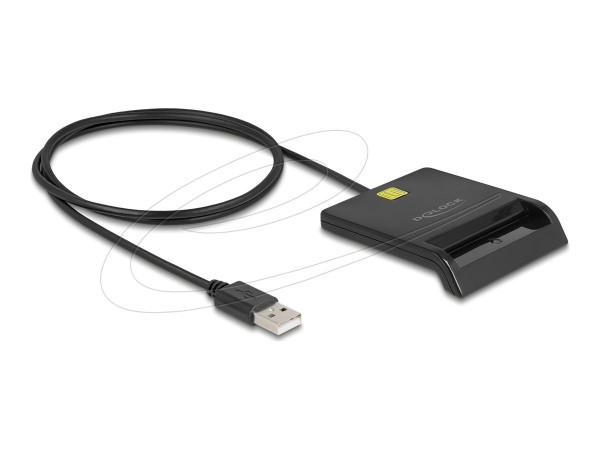 Delock USB 2.0 Smartcard Kartenleser mit Kontaktchip - USB 2.0 - PCI-Express