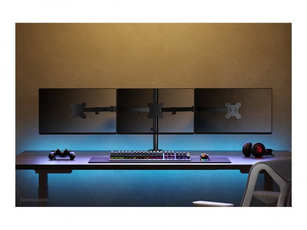 Neomounts FPMA-D550D3BLACK Braccio per monitor 10-27" - Morsetto/occhiello - 6 kg - 25,4 cm (10") -