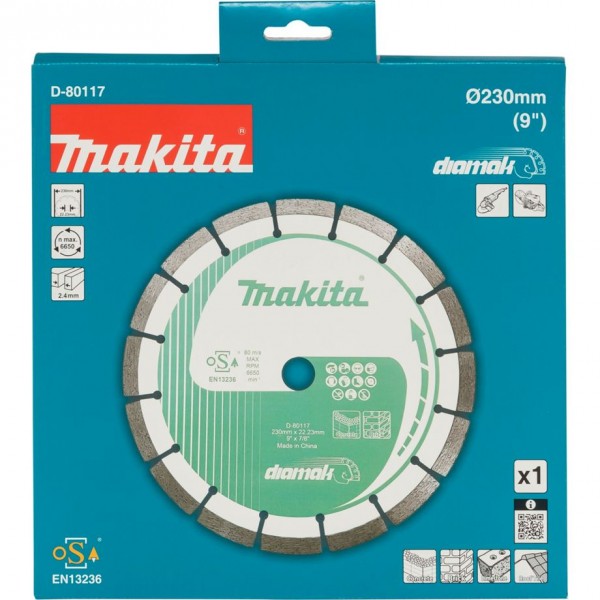 Makita D-80117 Diamantscheibe 230x22.23 DIAMAK