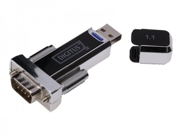 DIGITUS Adattatore USB - Seriale - USB 1.1 - D-SUB - Nero