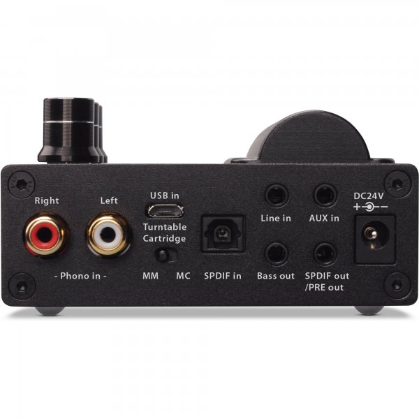 InLine AmpUSB-EQ - Hi-Res HiFi DSD Amplificatore per cuffie a valvole + eq.