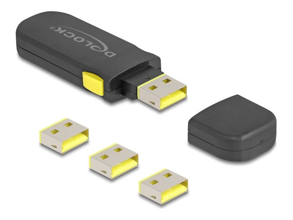 Delock USB Port Blocker Set für Typ-A Bu 4 Stück - Cavo/adattatore