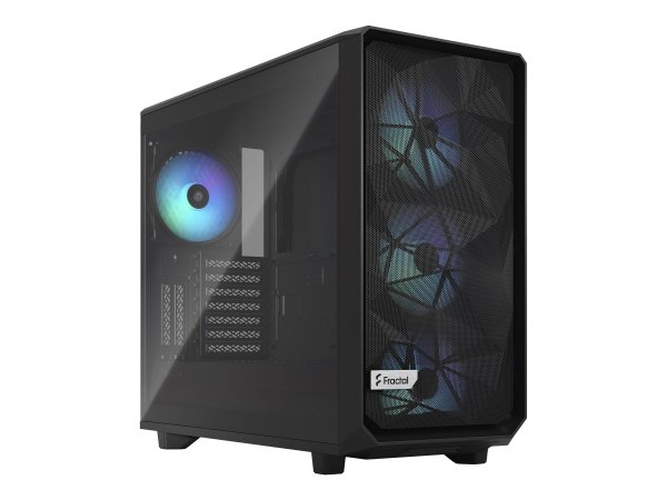 Fractal Design Meshify 2 RGB - PC - Nero - ATX - EATX - micro ATX - Mini-ITX - Acciaio - Vetro tempe