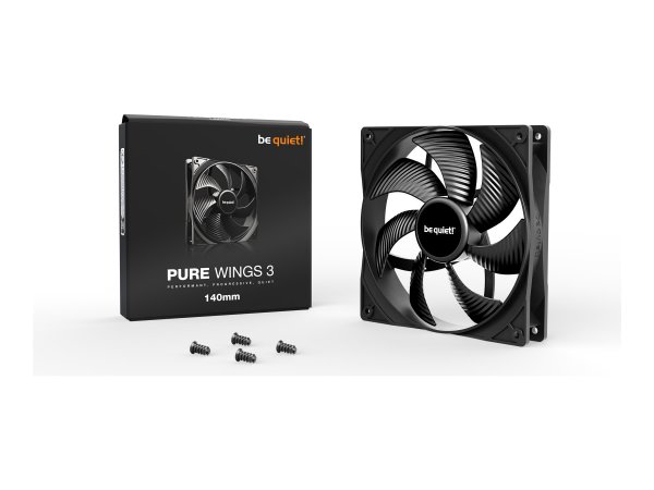 Be Quiet! Pure Wings 3 140mm - Ventilatore - 14 cm - 1200 Giri/min - 97,5 m³/h - Nero