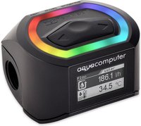 Aqua Computer Durchflusssensor high flow NEXT OLED 2x G1/4 RGBpx - schwarz
