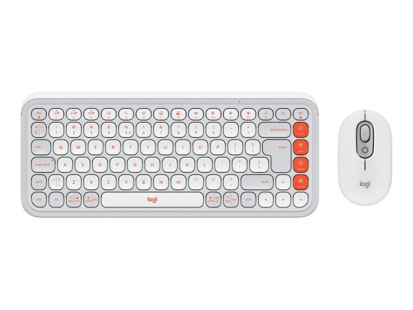 Logitech Pop Icon Combo - Off White US - Tastiera - 400 dpi