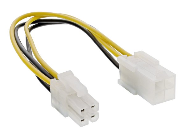 InLine Cavo di alimentazione int. da 4pin 12V M a 4pin 12V M - 0,20m