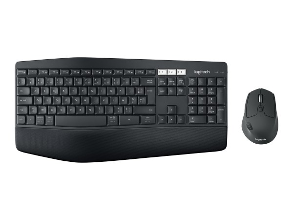 Logitech 920-008224 - Full-size (100%) - Wireless - RF senza fili + Bluetooth - QWERTY - Nero - Mous