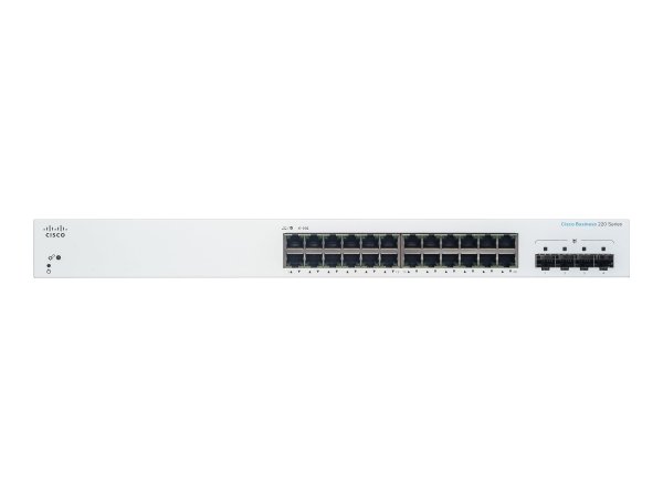 Cisco CBS220-24T-4G - Gestito - L2 - Gigabit Ethernet (10/100/1000) - Montaggio rack - 1U