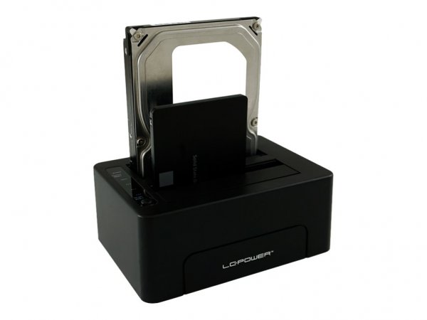 LC-Power LC-DOCK-C - HDD - SSD - Serial ATA III - 2.5,3.5" - USB 3.2 Gen 2 (3.1 Gen 2) Type-C - 10 G