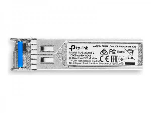 TP-LINK TL-SM321B - Fibra ottica - 1250 Mbit/s - SFP - LC - 9/125 µm - BX