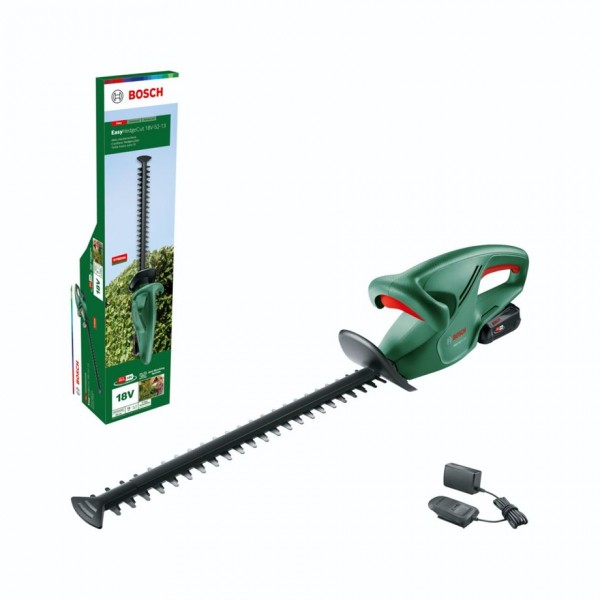 Bosch Easy HedgeCut 18-52-13 - 52 cm - 1,5 cm - 2400 Giri/min - Nero - Verde - 2,5 m/s² - 76 dB
