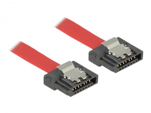 Delock 0.3m SATA III - 0,3 m - SATA III - SATA 7-pin - SATA 7-pin - Maschio/Maschio - Rosso