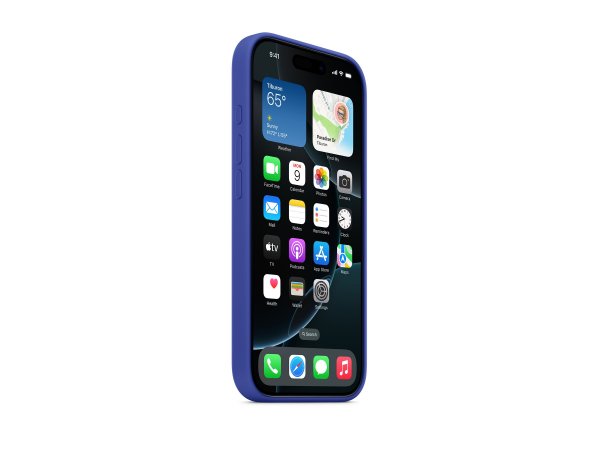 Apple iPhone 16 Pro Silikon Case - mit MagSafe– Ultramarin