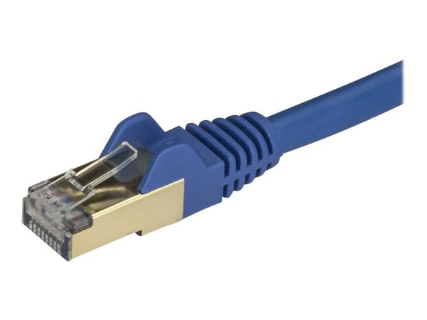 StarTech.com Cavo di Rete Ethernet Cat6a - Cavo Schermato STP da 50cm - Blu - 0,5 m - Cat6a - U/FTP