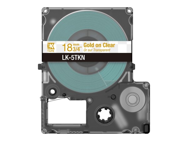 Epson LK-5TKN - Oro - Trasparente - Getto termico d'inchiostro - Lucida - LabelWorks LW-C410 - 1,8 c