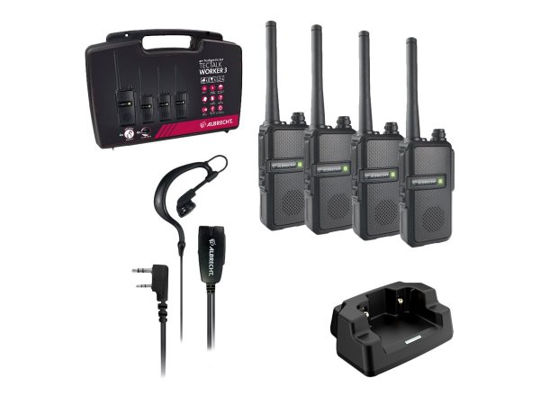 Albrecht 4er Kofferset Tectalk Worker 3 PMR446