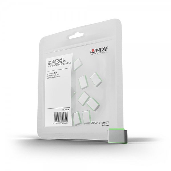 Lindy Usb Typ C Port Schloss grün 10 Stück - Cavo - Digitale/dati