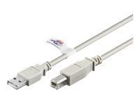 Goobay USB 2.0 Kabel USB-A Stecker> USB-B grau - Cavo - Digitale/dati
