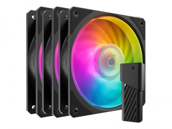 Cooler Master Mobius 120P ARGB 120x120x25 schwarz 3er Pack 120 mm - Case fan - 2400 rpm