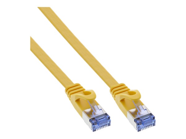 InLine Patch Cable flat - U/FTP - Cat.6A - giallo - 0,5m