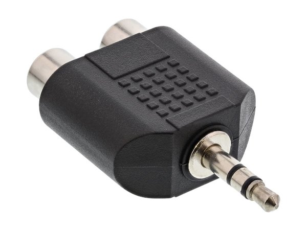 InLine Adattatore Audio - 3,5mm Jack maschio a 2x RCA femmina - Stereo - Y form