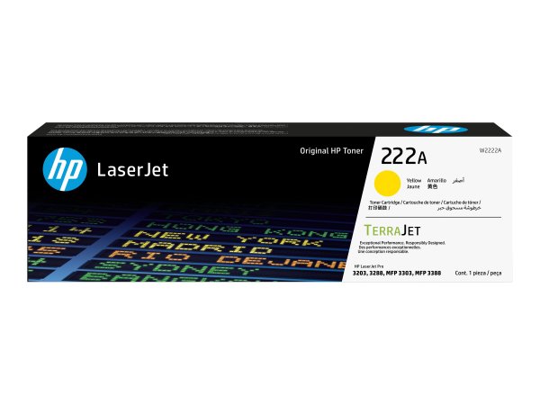 HP 222A Yellow Original LaserJet Toner Cartridge - Originale - Unità toner