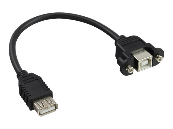 InLine Cavo USB 2.0 pannello B femmina / A femmina - 0,2m