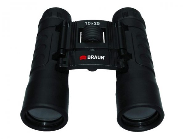 Braun Fernglas 10 x 25 - Dachkant - Schwarz