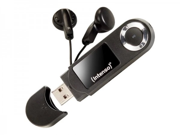 Intenso 3601470 - Lettore MP3 - 16 GB - LCD - USB 2.0 - Nero - Cuffie