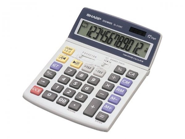 Sharp EL-2125C - Desktop - Calcolatrice con stampa - 12 cifre