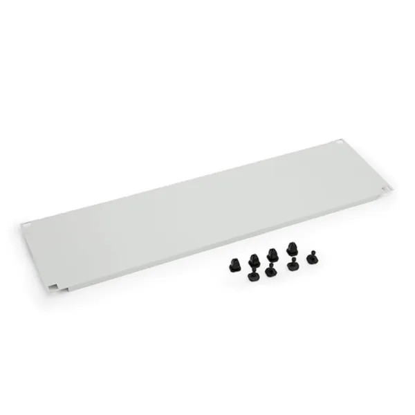 TRITON 19“ Blanking panel 1U with plastic pins - Crema - Grigio
