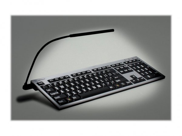 Logickeyboard LKB-LPRNTWB-CWMU-DE - Full-size (100%) - Cablato - USB - Interruttore a chiave meccani