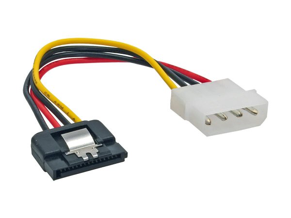 InLine Cavo adattatore di aliment. - 1x 5,25" M a SATA 15pin - con ling. 0,30m