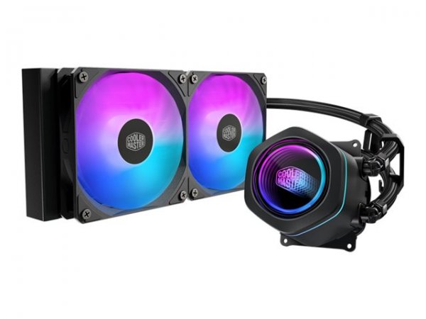 Cooler Master MasterLiquid Core Nex 240 ARGB - Prozessor-Fluessigkeitskühlsystem... - 27,2 dB - AMD