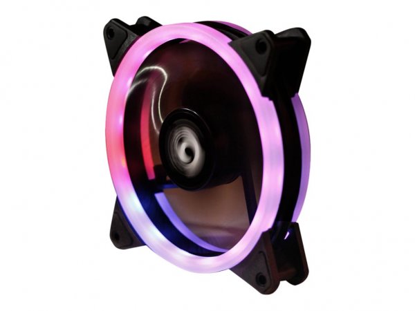 Chieftec AF-12RGB - Ventilatore - 12 cm - 1200 Giri/min - Nero