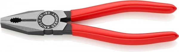 KNIPEX 03 01 180 - Pinze da elettricista - 1,6 cm - Acciaio - Plastica - Rosso - 180 mm