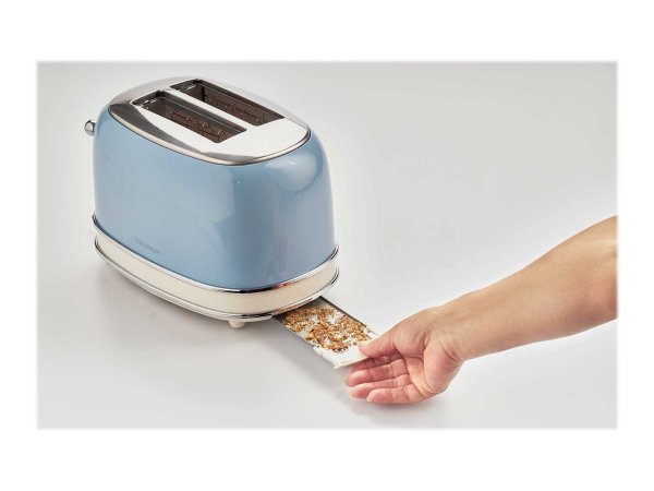 Ariete 155 Tostapane Vintage 2 fette di pane - con pinze - 6 livelli di tostatura - 810 Watt- Acciai