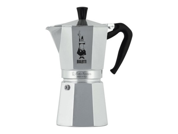 Bialetti Moka Express 9 Tazze - Moka - 0,55 L - Alluminio - Nero - Alluminio - 9 tazze - Moka Expres