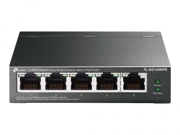 TP-LINK TL-SG105MPE - L2 - Gigabit Ethernet (10/100/1000) - Supporto Power over Ethernet (PoE)