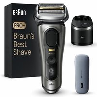 Braun Series 9 Pro+ 9575cc Wet & Dry - Rasoio - Metallico - Batteria - Ioni di Litio - 90 min - Scat