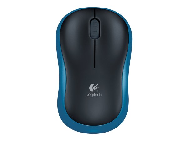 Logitech M185 - Ambidestro - Ottico - RF Wireless - 1000 DPI - Nero - Blu