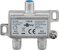 Goobay 51445 - Splitter per cavo - 950 - 2400 MHz - Argento - Metallo - Femmina/Femmina - 1 pz