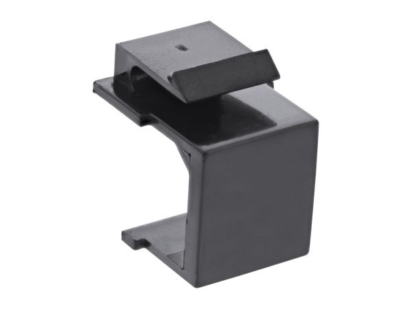 InLine Coperchio cieco Keystone SNAP-In per slot per moduli - nero - 10pz.