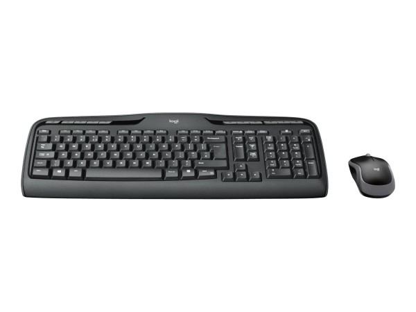 Logitech MK320 - Standard - Senza fili - RF Wireless - QWERTY - Nero - Mouse incluso